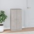 Mueble zapatero madera contrachapada gris hormigón 55x35x108