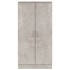 Mueble zapatero madera contrachapada gris hormigón 55x35x108
