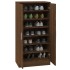 Mueble zapatero madera contrachapada roble marrón 55x35x108