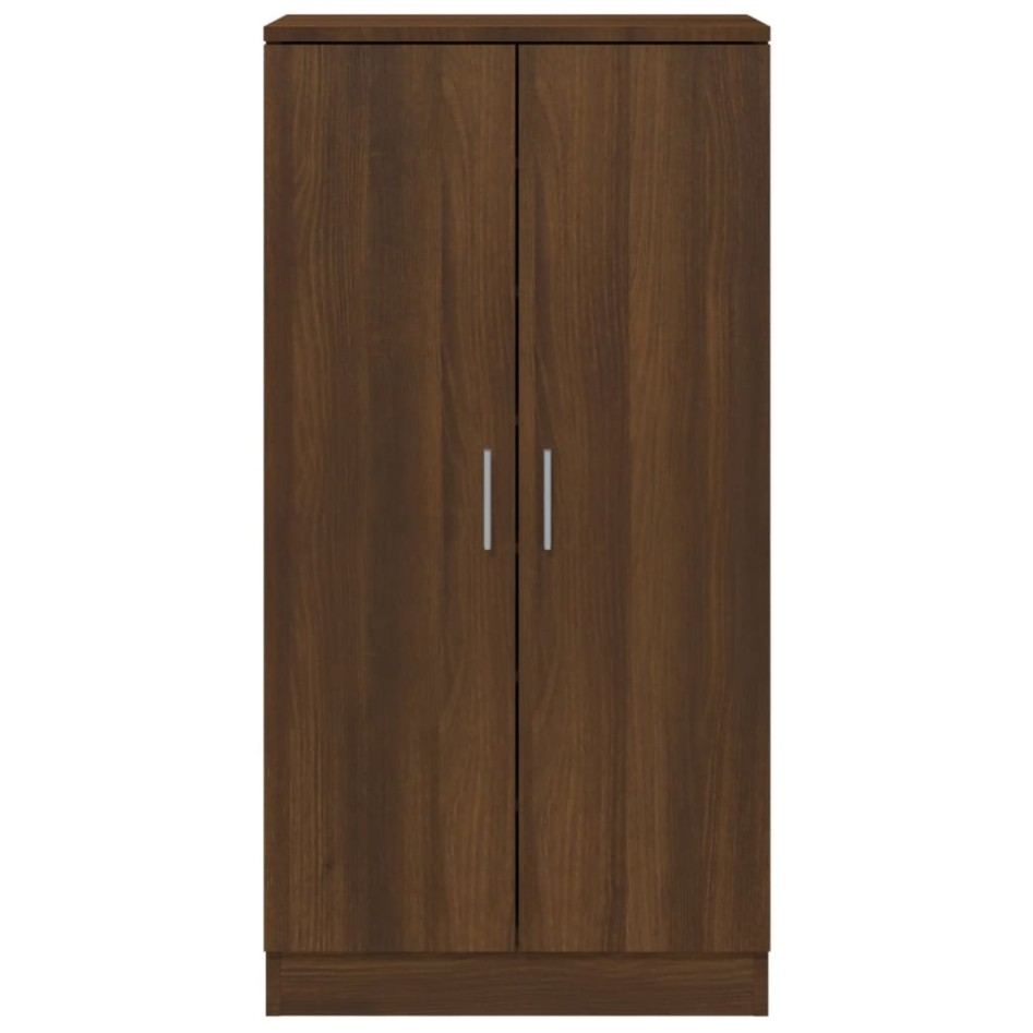 Mueble zapatero madera contrachapada roble marrón 55x35x108