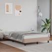 Estructura cama sin colchón cuero sintético capuchino 120x200cm