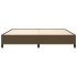 Cama sin colchón tela marrón oscuro 200x200