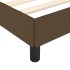 Cama sin colchón tela marrón oscuro 200x200
