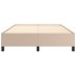 Estructura cama sin colchón cuero sintético capuchino