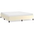 Estructura de cama sin colchón cuero sintético crema 180x200
