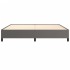 Estructura de cama sin colchón cuero sintético gris 200x200