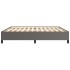 Estructura de cama sin colchón cuero sintético gris 200x200