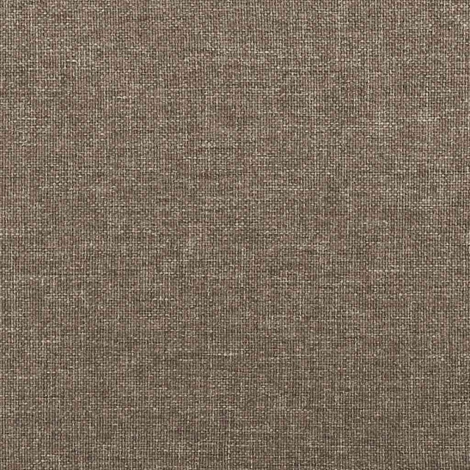 Cama sin colchón tela gris taupe 140x190