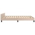 Estructura de cama con cabecero sin colchón capuchino