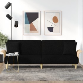 Sofá cama con reposabrazos tela