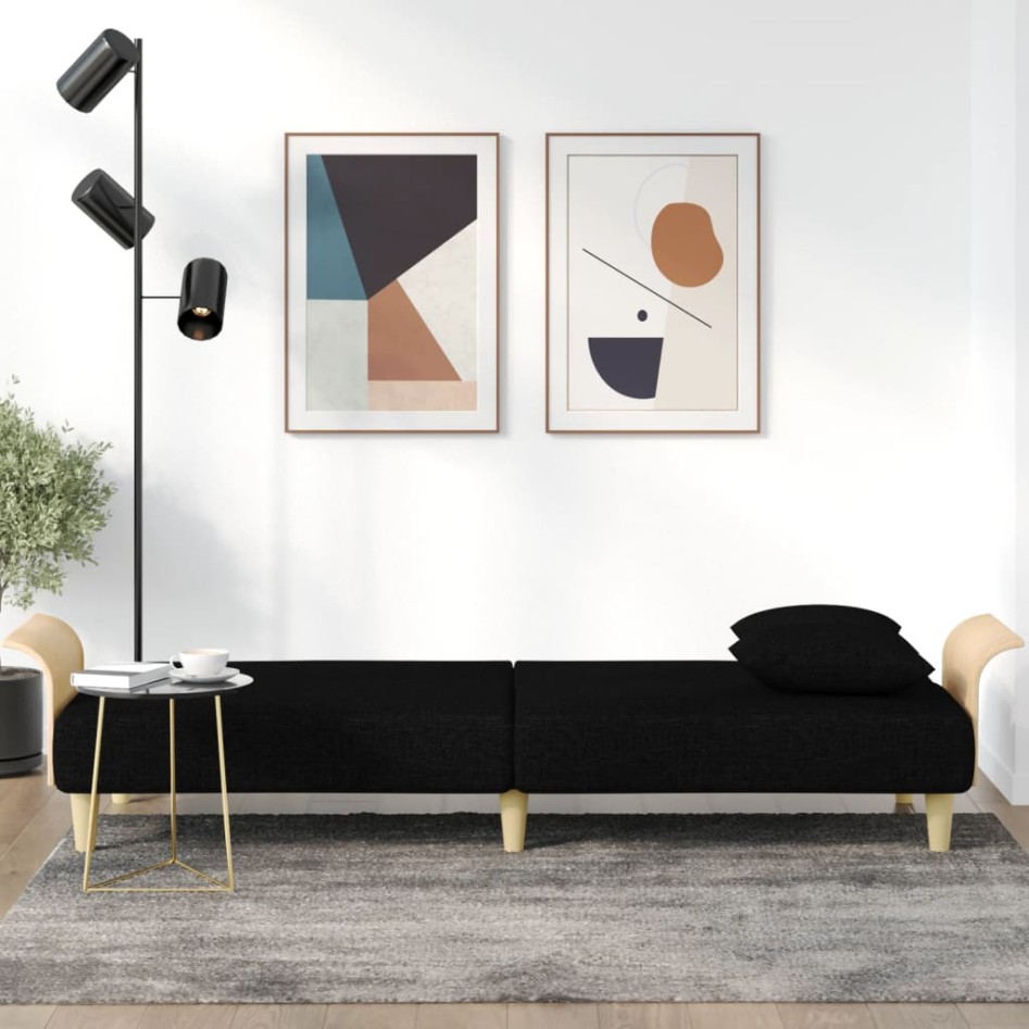 Sofá cama con reposabrazos tela