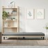 Sofá cama con portavasos tela gris