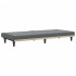 Sofá cama con portavasos tela gris