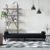 Sofá cama con reposabrazos terciopelo
