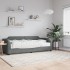 Sofá cama con colchón tela gris oscuro 90x190