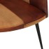 Sillón con reposapiés cuero auténtico y lona