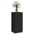 Aparador de madera contrachapada negro 30x30x70