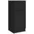 Aparador de madera contrachapada negro 30x30x70