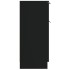 Aparador de madera contrachapada negro 30x30x70