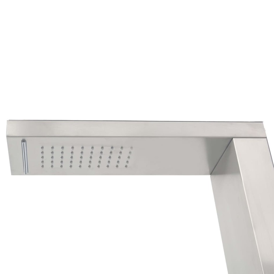 Ducha de jardín con plato acero inoxidable