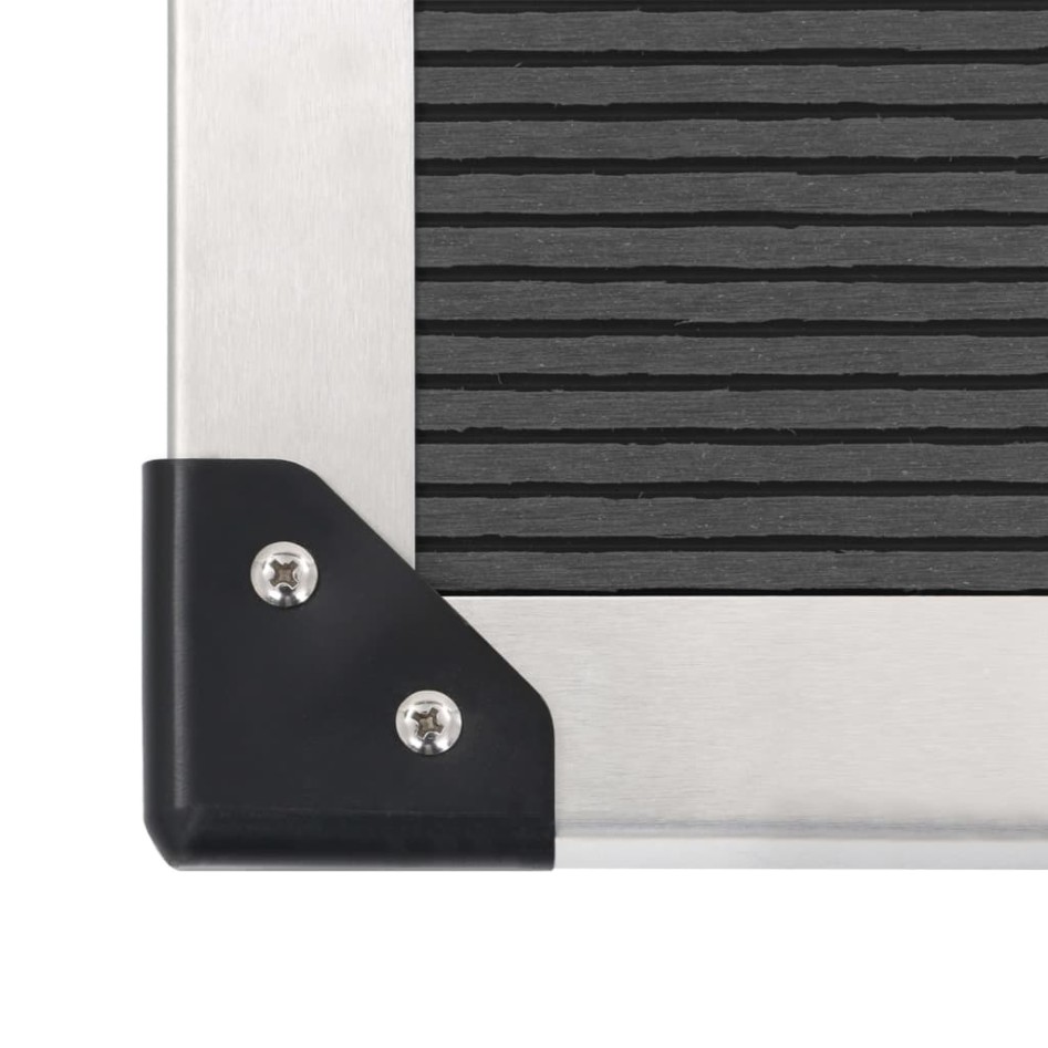 Ducha de jardín con plato acero inoxidable