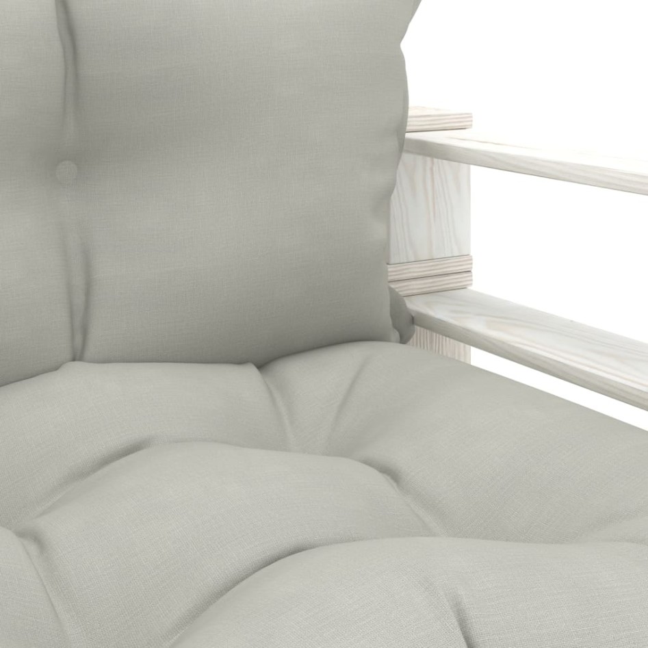 Sofá de palets para jardín madera con cojines