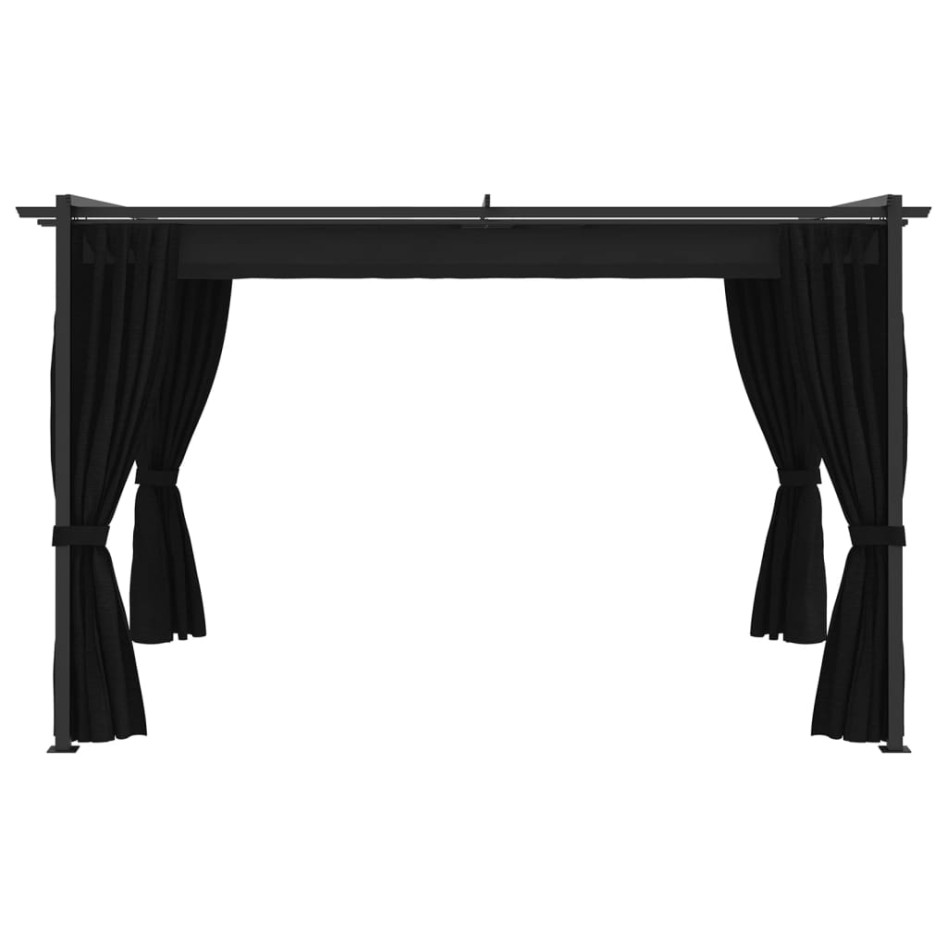 Cenador gris antracita 4x3