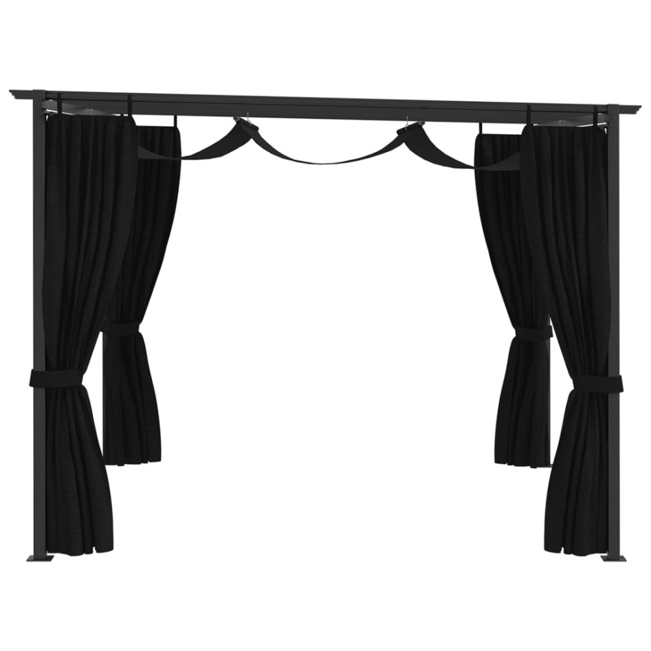 Cenador gris antracita 4x3