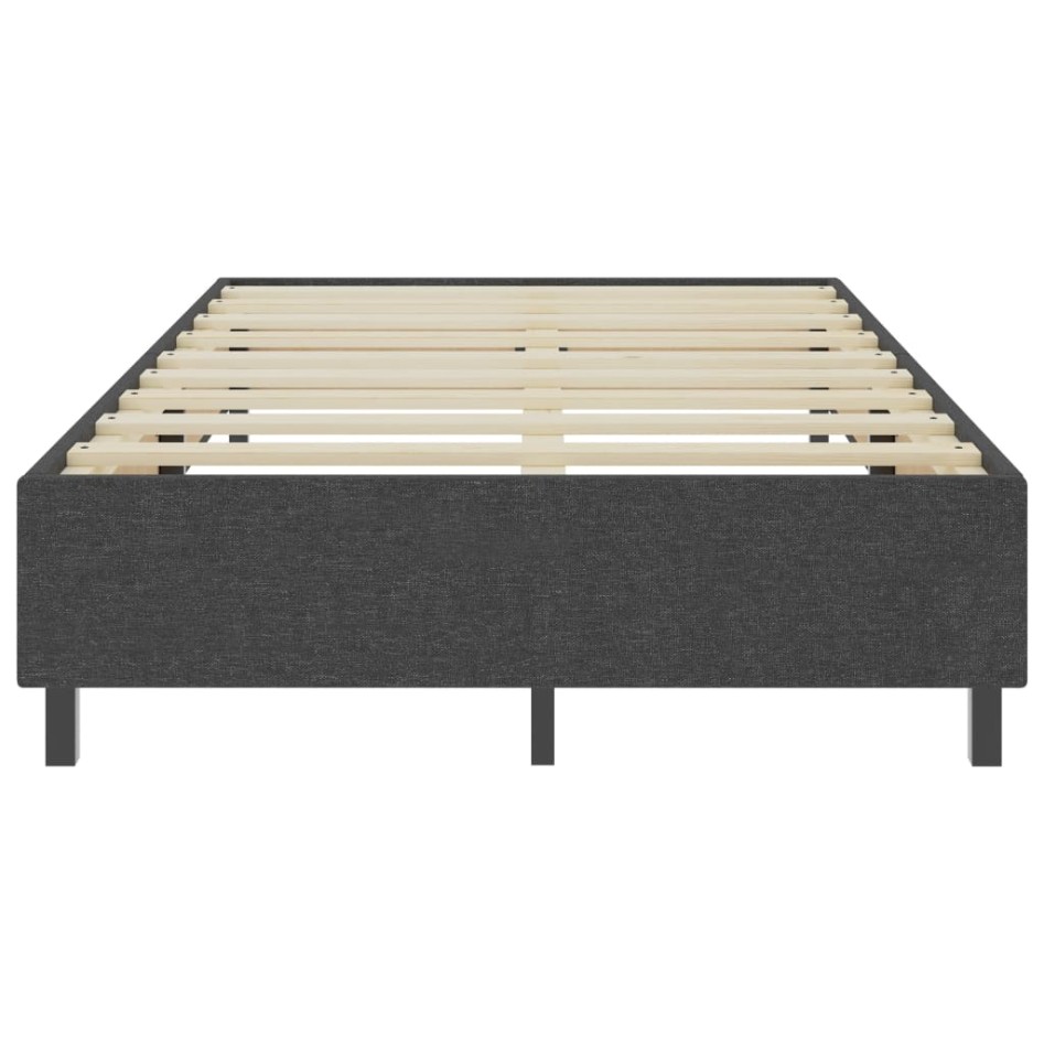 Cama box spring tela gris oscuro 120x200