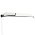 Toldo manual retráctil color crema 300x250