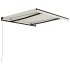 Toldo manual retráctil color crema 300x250
