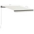 Toldo manual retráctil color crema 300x250