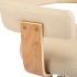 Silla de oficina giratoria madera curvada cuero sintético