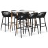 Set de bar de 7 piezas blanco y