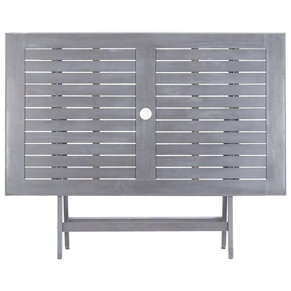 Juego de comedor de jardín 5 pzas madera maciza de acacia