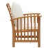 Muebles de jardín 5 piezas con cojines madera maciza de