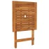Comedor de jardín plegable 3 piezas madera maciza de