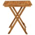 Comedor de jardín plegable 3 piezas madera maciza de