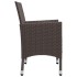 Muebles de jardín 5 piezas ratán sintético y vidrio