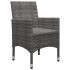 Muebles de jardín 3 pzas ratán sintético madera acacia