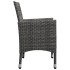 Muebles de jardín 3 pzas ratán sintético madera acacia