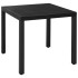 Juego de comedor para jardín 5 piezas negro y