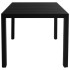 Juego de comedor para jardín 5 piezas negro y