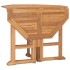 Set de comedor de jardín plegable 5 pzas madera maciza de