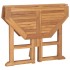 Set de comedor de jardín plegable 5 pzas madera maciza de