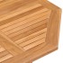 Set de comedor de jardín plegable 5 pzas madera maciza de