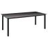 Juego de comedor para jardín 7 piezas negro y