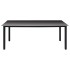 Juego de comedor para jardín 7 piezas negro y