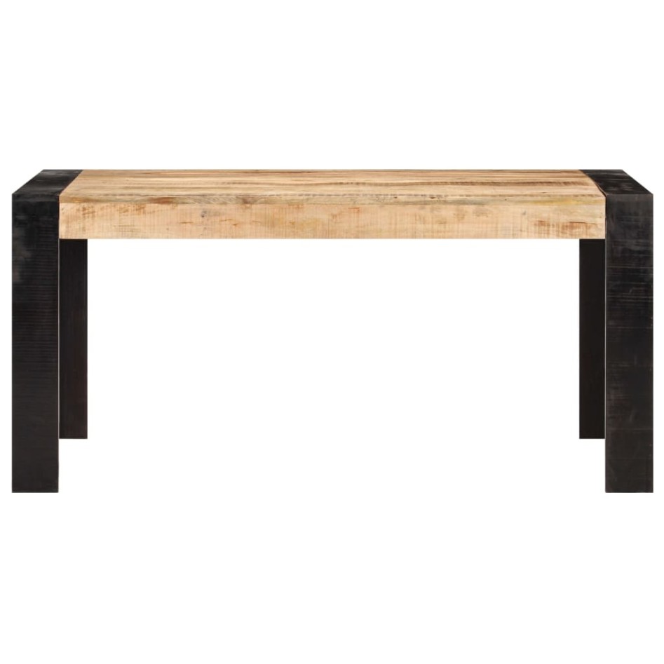 Mesa de comedor de madera maciza de mango 160x80x76