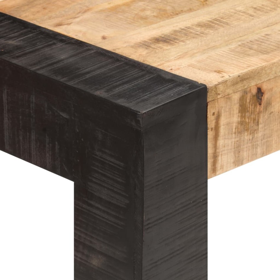 Mesa de comedor de madera maciza de mango 160x80x76